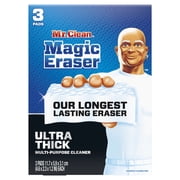 Mr. Clean Magic Eraser Ultra Thick All Purpose, Multi Surface Cleaner, Magic Eraser, 3ct