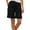 Black, variant on Cargo Shorts for Women Casual Summer Elastic Waisted Chino Shorts Wide Leg Cuffed Hem Comfy Shorts for Work Casual