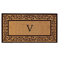 Abbington Monogram Doormat 30" x 48" (Letter V)