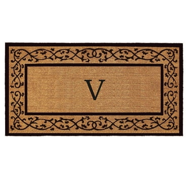 Abbington Monogram Doormat 30" x 48" (Letter V)