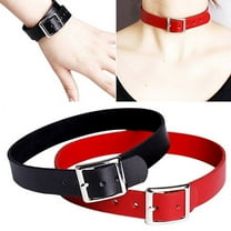 AYYUFE Punk Leather Belt Choker Collar Necklace Women's Club Birthday