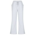 thumbnail image 6 of Turn Head All Summer,POROPL Casual Slim High Elastic Waist Solid Sports Pocket Cotton Linen Pants Womens Summer Pants Clearance White Size 10, 6 of 6