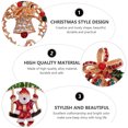 thumbnail image 3 of Gymnture christmas 4pcs Vintage Rhinestone Christmas Brooch Set for Xmas Party, 3 of 11