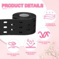 thumbnail image 3 of Uxcell 2" x 16 ft Kinesiology Tape Breathable, Kinesiology Recovery Tapes for Muscle Support, Black, 3 of 7