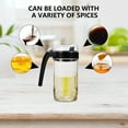thumbnail image 3 of Coffee Syrup Dispenser Oil Container for Kitchen Home Cooking 500ml Black, 3 of 7
