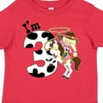 thumbnail image 4 of Inktastic I'm Three-cowgirl Riding Horse Birthday Girls Toddler T-Shirt, 4 of 5