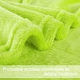 thumbnail image 6 of PiccoCasa Plush Microfiber Blanket 71" x 78" Plain Throw Blanket, Lime Green, 6 of 7