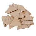 thumbnail image 2 of Triangle Shape Unfinished Wood Pieces with Hole Craft 25 Pieces 50mm, 2 of 8