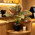 thumbnail image 4 of Gumesh Nearly Natural Artificial Dieffenbachia Plant Faux Greenery in Planter for Indoor Home Decor, 4 of 6