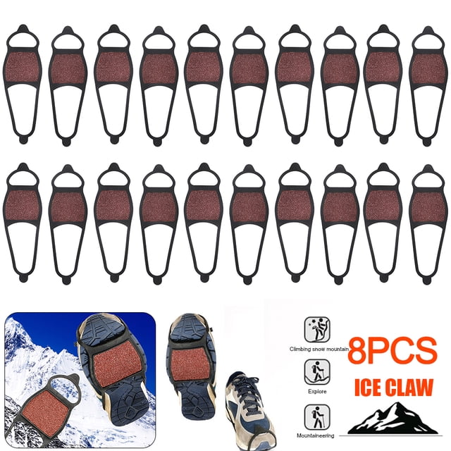 Zapatos Antideslizantes para Hielo Tacos Con Empuñaduras Nieve Exteriores Crampones