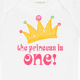 thumbnail image 4 of Inktastic Cute Princess is One 1st Birthday Girls Baby Bodysuit, 4 of 5