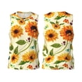thumbnail image 2 of Gaeub Sunflowers And Butterflies Men's Mesh Basketball Jersey, Quick-Drying Sleeveless Top S-4XL, Loose Muscle Tank Top -Small, 2 of 9