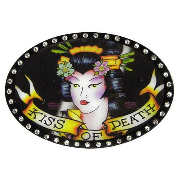 Ed Hardy EH6011C Kiss of Death Buckle