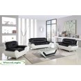 thumbnail image 3 of ViscoLogic Paradise Pillow Top Premium Faux Leather Sofa, Couch For Home Office Living Room (Arm Chair, BlackWhite), 3 of 4