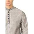 thumbnail image 4 of Handmade men art silk loop button designer kurta dhoti set/mens…, 4 of 5