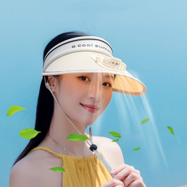 Sombrero de Verano Transpirable con Visera, Protector Solar, para Pescar, con Visera y Carga Usb