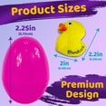 thumbnail image 2 of Stargo 12 Pack Colorful Prefilled Easter Eggs with Mini Plush Toys Bright Plastic Easter Eggs Filled, Basket Fillers for s for Egg Hunts, Party Favors, Goodie Bags, 2 of 6