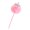 Crystal Crown-Pink, variant on Furry Pompoms Ballpoint Pen Funny Writing Tool 0.7mm Refillable for Student Writing Drawing Christmas Stocking Fillers