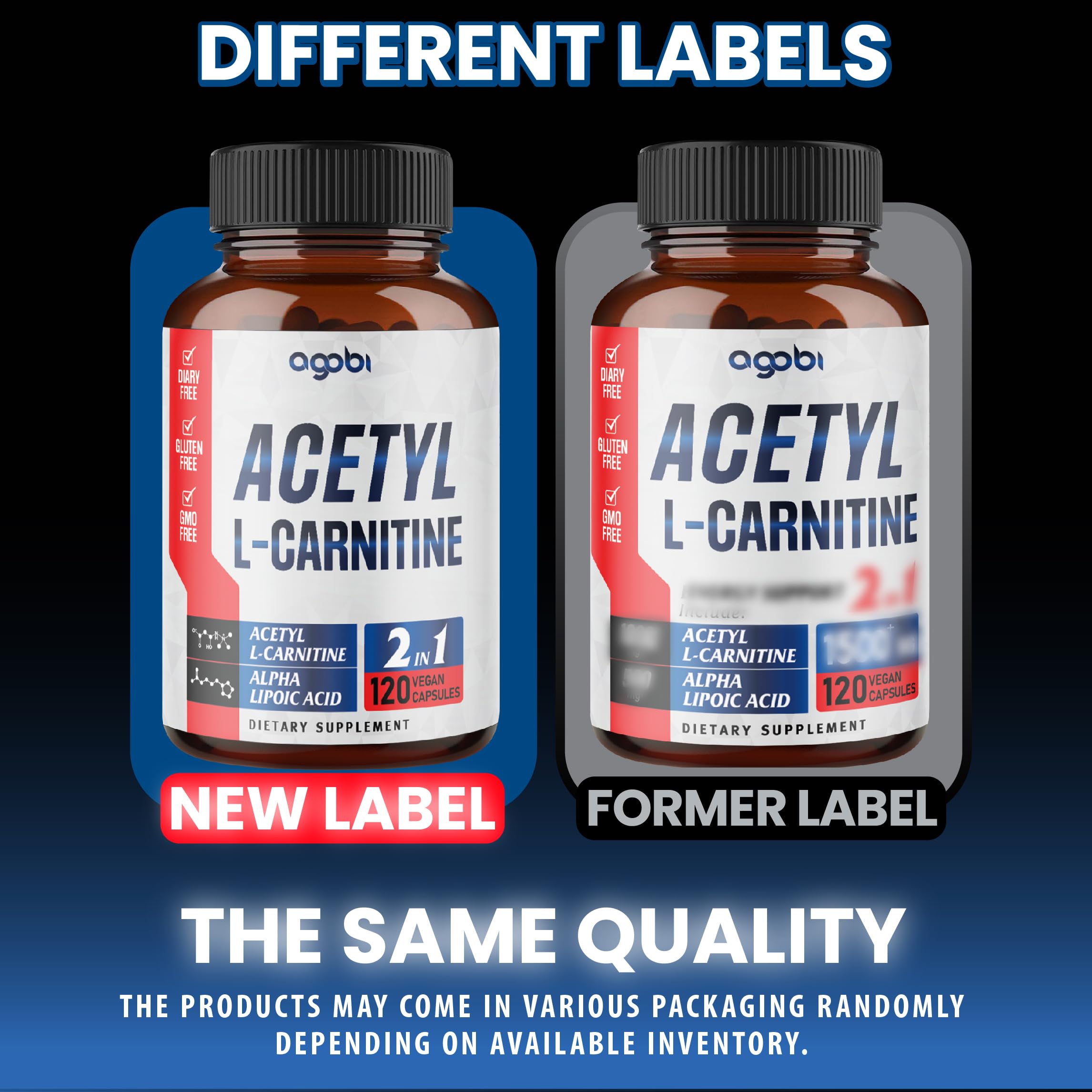 Suplemento de acetil L-carnitina y ácido alfa lipoico 1500