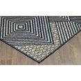 thumbnail image 3 of Tapis Moderne en Polypropylène Géométrique de 3'3" x 5' Gris Marine, 3 of 4