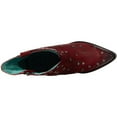thumbnail image 4 of Corral Women's Red Studs Pointed Toe Ankle Boots (Red, 7.5, M), 4 of 5