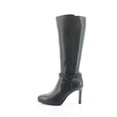 thumbnail image 2 of Naturalizer Women's Taelynn Knee High Boots Black Leather Wide Calf 9.5M, 2 of 8