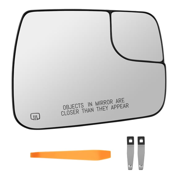maXpeedingrods Passenger Side Power Heated & Blind Spot Detection Convex Mirror Glass Replacement for Dodge Ram 1500 2019 2020 2021 Right Side Rear View Mirror Glass with Rear Holder - 68402036AA