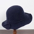 thumbnail image 2 of CoCopeaunts Wool Bucket Hat Women's Simple Bow Fisherman Hat Travel All-Match Knitted Fashion Autumn Winter Warm Basin Hat, 2 of 8