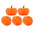thumbnail image 3 of Plastic Pumpkin,5pcs Craft Pumpkins Mini Halloween Pumpkin Fake Pumpkins Rapid Response, 3 of 14
