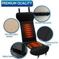 thumbnail image 2 of ZoneTech Heated Car Seat Cover Cushion, 12V Plug, Black, 2 Pack, 2 of 7