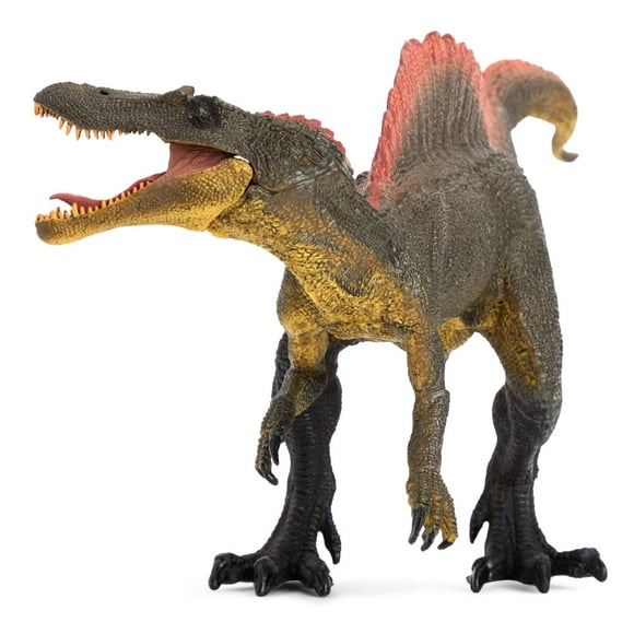Figurine de Jouet de Dinosaure Spinosaurus Vert avec Mâchoire Mobile, Figurine de Dinosaure en Plastique Réaliste pour Garçons et Filles, Cadeaux de Fête d'Anniversaire pour Enfants, 11,5 X 6 X 3,5 Po