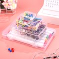 thumbnail image 2 of KAKOWELY 24pcs Clear Storage Boxes Small Storage Containers Craft Beads Holder Cases Small Tools Boxes Lidded Containers,6.89"X4.13"X0.98", 2 of 5