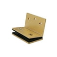 thumbnail image 2 of Solid Brass 90 Degree Wall to Glass Heavy Duty Shower Door Hinge Clamps Similar to Geneva GE90, Satin Gold Finish, 2 of 5