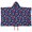 DarkBlue Dinosaurs Pattern-1, variant on DarkBlue Dinosaurs Stars Hearts Hooded Bath Towel,50"x30" for Ages 3 To 12 Kids, Quick Dry Lightweight Soft Microfiber Hood Beach Towel Cover Up for Kids