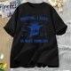 thumbnail image 3 of Camiseta de manga corta para mujer, camisa con estampado de mapache en el espacio, estampado de Luna, vintage, de algodón, 3 of 5