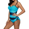 thumbnail image 5 of Women's Blue Ocean Color Sweetheart Tankini Swimsuit, 5 of 5