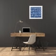 thumbnail image 3 of Wilson, Aimee 26x26 White Modern Wood Framed Museum Art Print Titled - Dark Indigo Ornament, 3 of 4