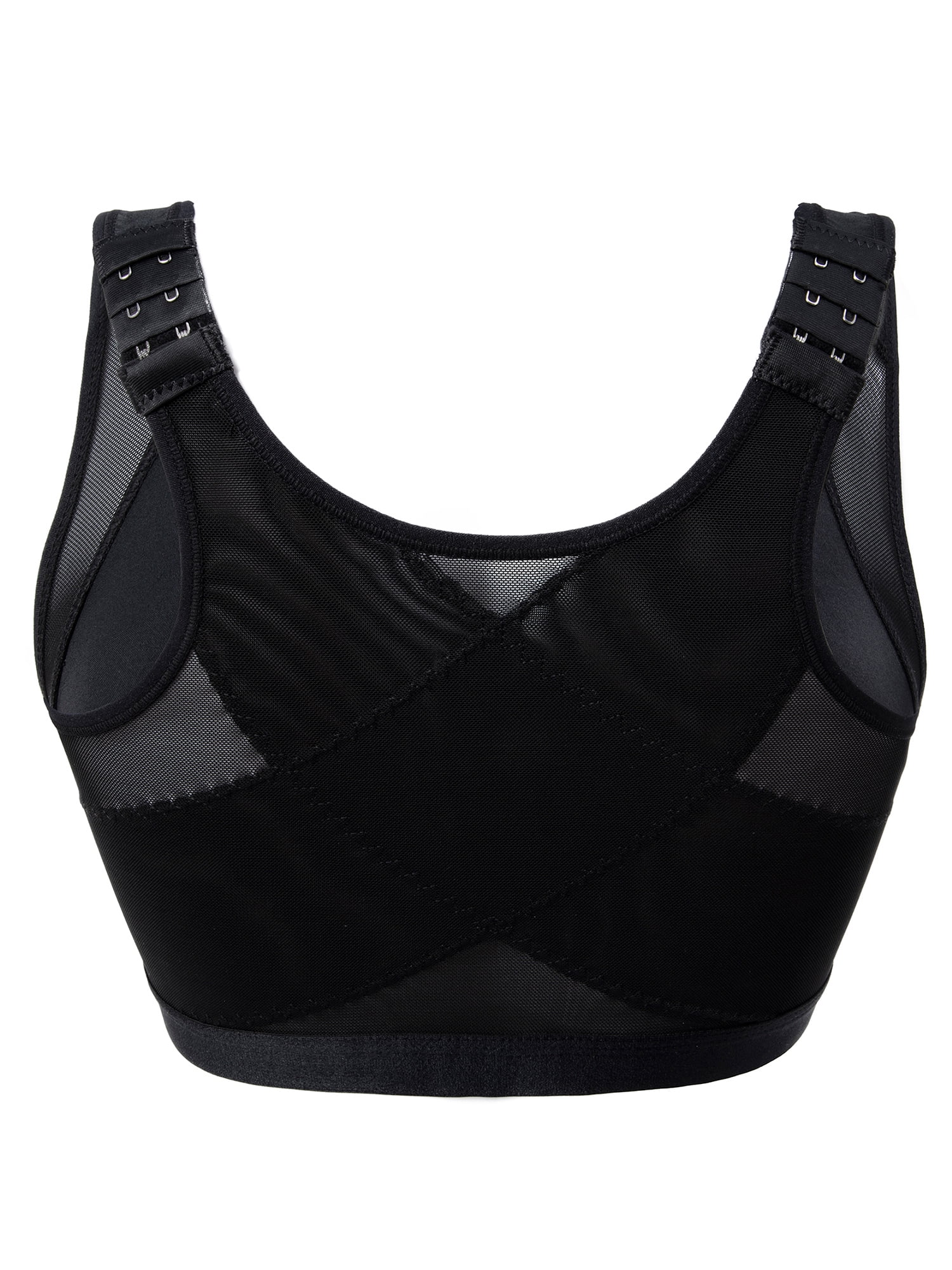 compression sports bra front closure