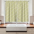 thumbnail image 2 of Ambesonne Poppy Flower Kitchen Curtains, Vintage Bloom Flower, 55"x39", Off White Brown, 2 of 3