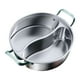 thumbnail image 1 of Olla de acero inoxidable 316 con divisor, olla china Shabu Shabu de doble sabor 32 cm, 1 of 9