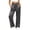 Gray, variant on Satin Wide Leg Pajama Pants for Women Elastic High Waist Loose Shiny Silk Casual Loungewear Trousers with Pockets