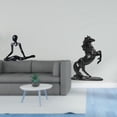 thumbnail image 2 of Estatua de caballo, figura de escritorio, escultura de animal de resina, modelo de pensador abstracto con mano de obra fina para estante de oficina, s, 2 of 8