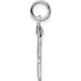 thumbnail image 2 of Sterling Silver Rhodium-Plated Diamond-Cut #68 Charm (20 X 14) Made In United States qsn68, 2 of 5