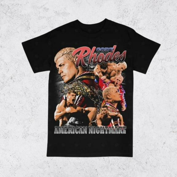 Vintage 90s Cody Rhodes Tee Shirt Homage Retro Classic Graphic Tee Bootleg Bestseller Unisex Sport Gift
