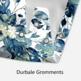 thumbnail image 6 of Blue Shower Curtain, Floral Eucalyptus Shower Curtain, Watercolor Leaves on The Top Plant Shower Curtains - Fabric Shower Curtain Set Natural Shower Curtains Bathroom Decor 72x72, 6 of 6