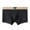 Dark Gray, variant on Men's Fashionable Ice Silk Soft Mid Waist Large Sized Breathable Underwear