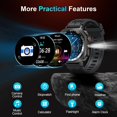 thumbnail image 2 of Reloj inteligente Uaue Military Y10 para hombre con linterna IP68, 2 of 8