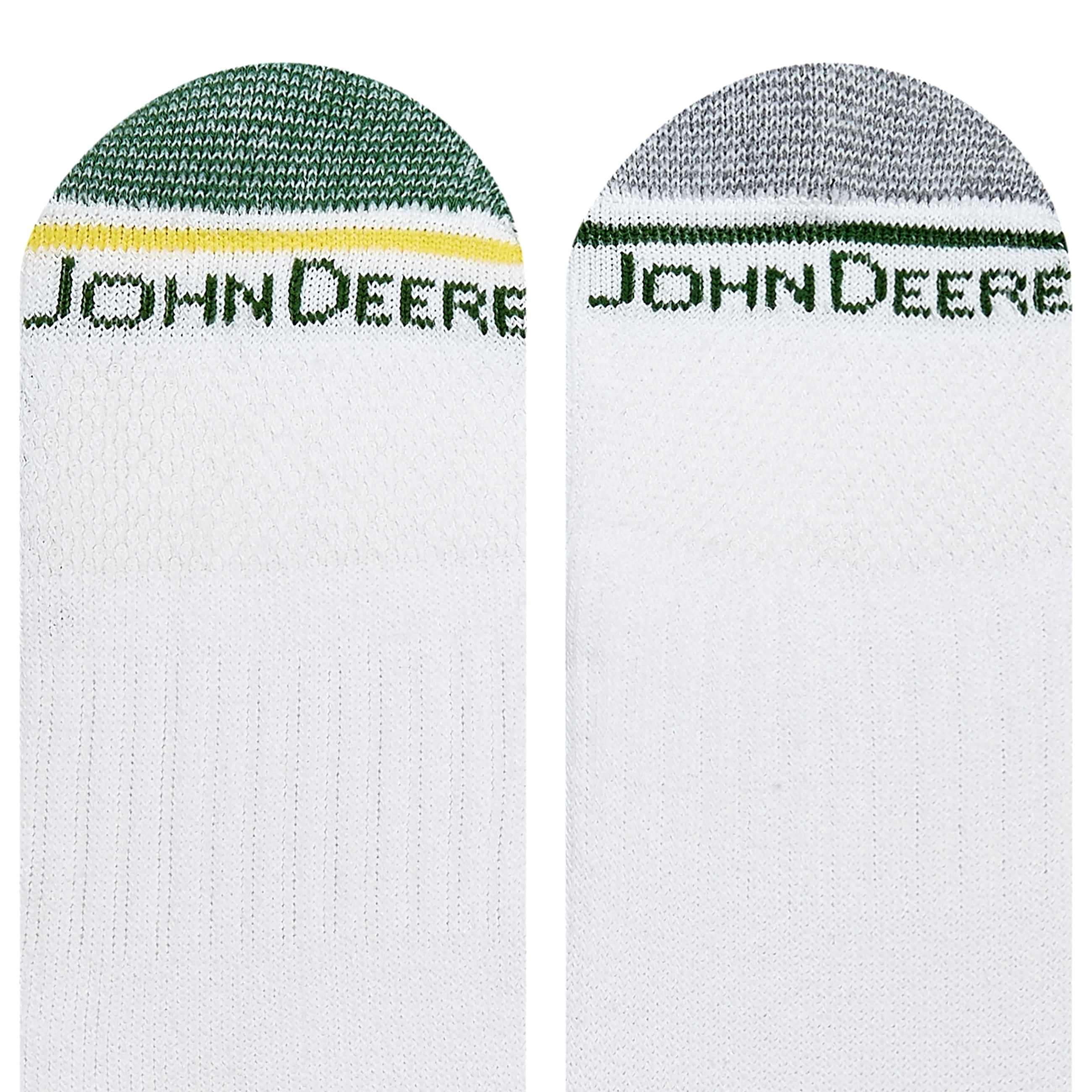 John Deere Men's Socks, Workwear Max Cushion High Ankle Socks, 6-Pack