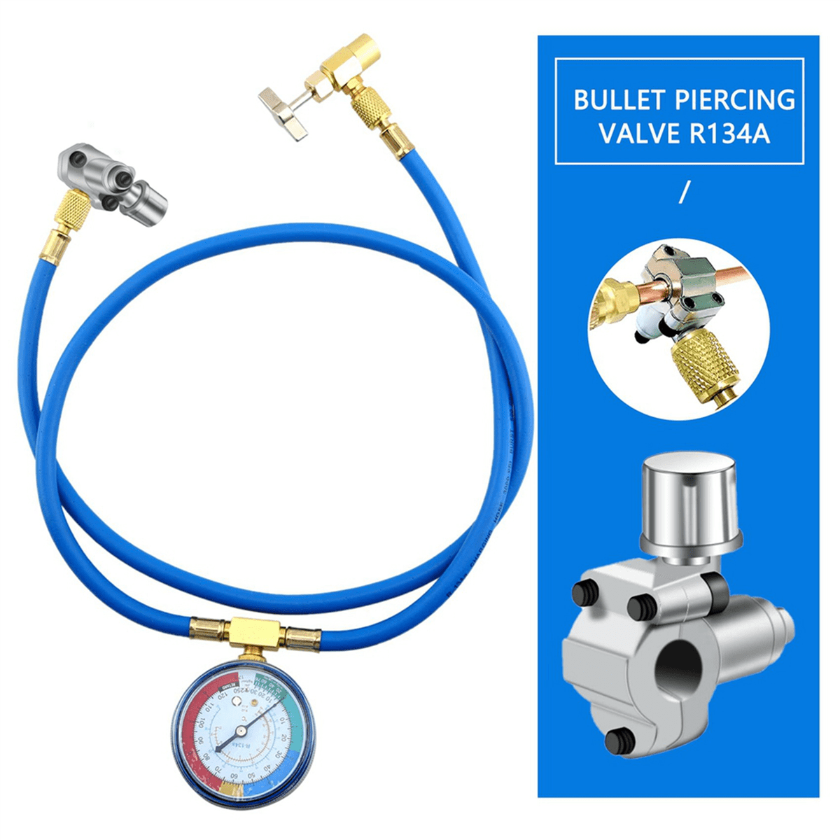 20Pack BPV-31 Piercing Valve Line Tap Valve Kits Adjustable for Air Conditioners HVAC 1/4 Inch,5/16 Inch,3/8 Inch Tubing