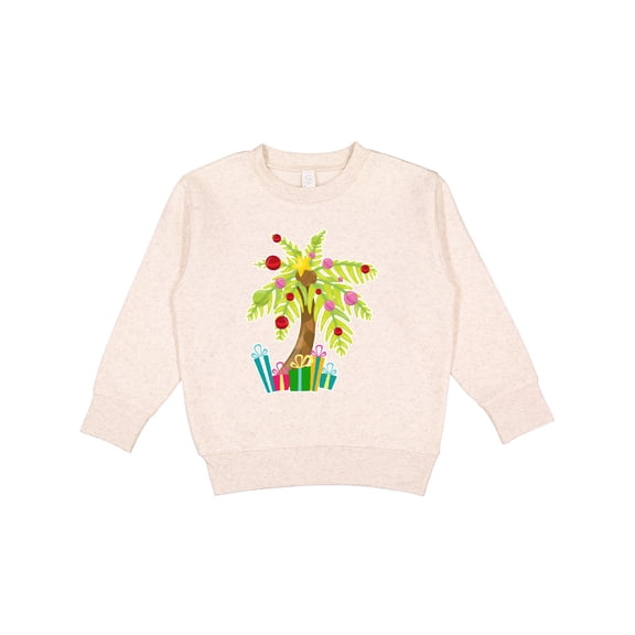Inktastic Christmas Palm Tree with Presents Toddler Sweatshirt